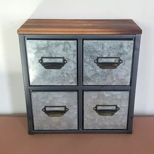 Farmhouse Metal Drawer Set